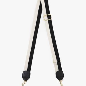 EUC Clare V. Crossbody Strap Black/Cream